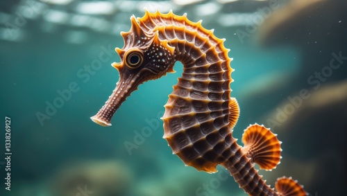 The slender seahorse, also known as the longsnout seahorse. photo