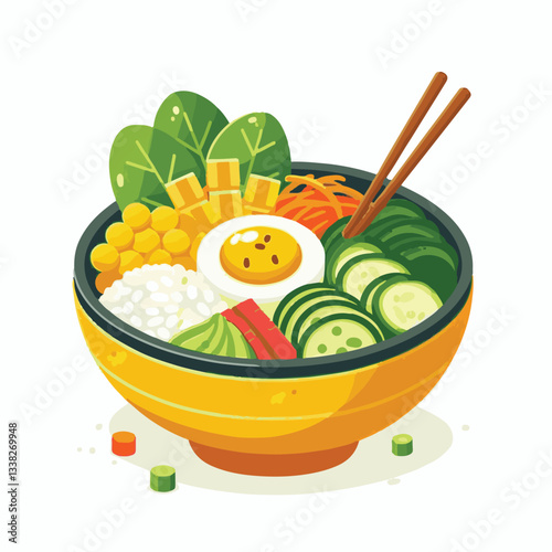 bibimbap, asian, cuisine, meal, healthy, delicious, food, rice, gourmet, korean food, vegetable, cooking, dinner, fresh, colorful, bowl, lunch, traditional, dish, egg, beef, spicy, korean, carrot, mea