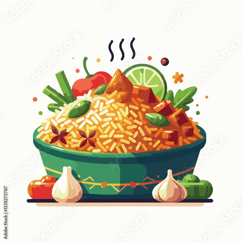 chicken, dinner, spicy, indian, cuisine, dish, asian, basmati, rice, meat, food, lunch, background, biryani, cooked, delicious, healthy, meal, india, restaurant, arabic, cooking, homemade, isolated, t