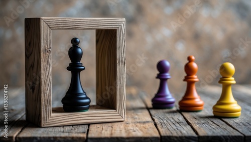 The idea of misunderstanding as a barrier in relationships, societal denial. Obstacles between individuals, bias.