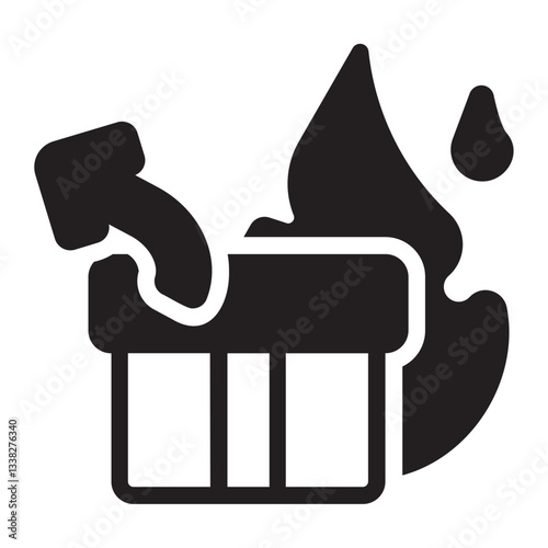 shipment glyph icon