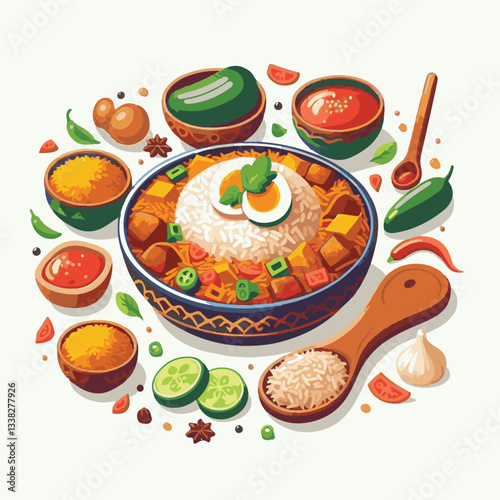 chicken, dinner, spicy, indian, cuisine, dish, asian, basmati, rice, meat, food, lunch, background, biryani, cooked, delicious, healthy, meal, india, restaurant, arabic, cooking, homemade, isolated, t