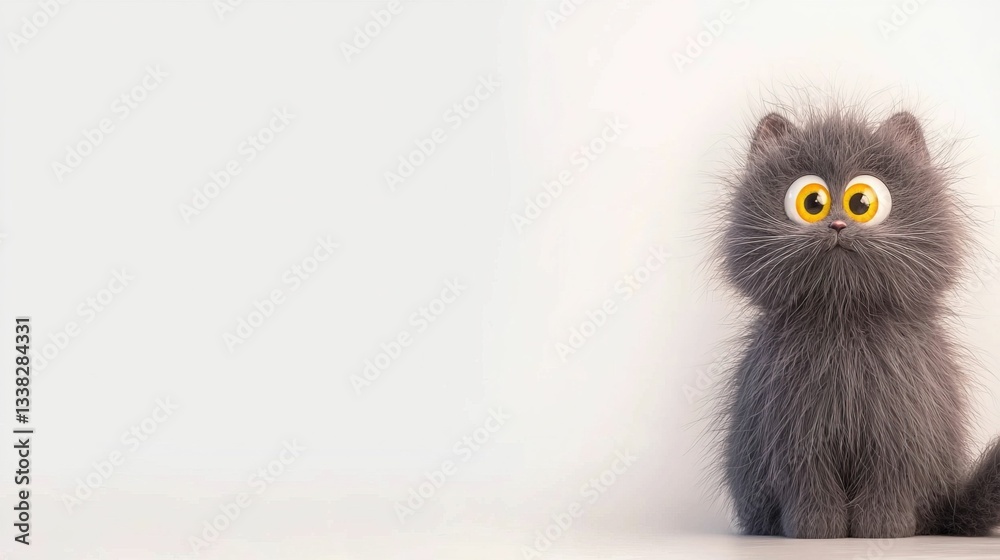 Fototapeta premium Cute cartoon cat