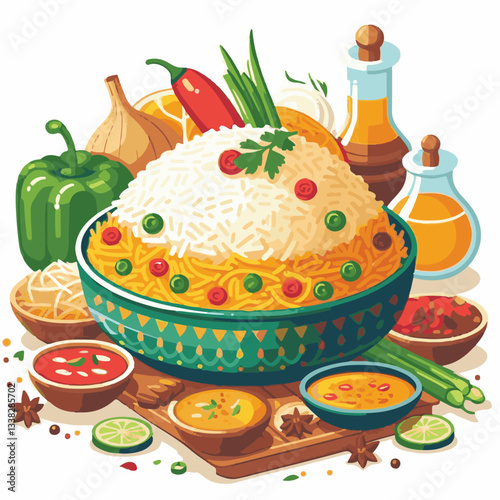 chicken, dinner, spicy, indian, cuisine, dish, asian, basmati, rice, meat, food, lunch, background, biryani, cooked, delicious, healthy, meal, india, restaurant, arabic, cooking, homemade, isolated, t