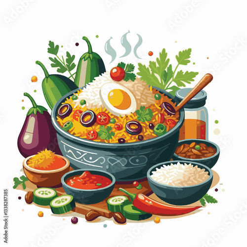chicken, dinner, spicy, indian, cuisine, dish, asian, basmati, rice, meat, food, lunch, background, biryani, cooked, delicious, healthy, meal, india, restaurant, arabic, cooking, homemade, isolated, t
