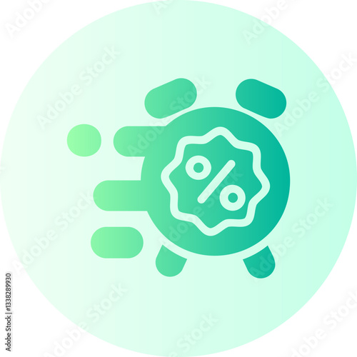sale time gradient icon