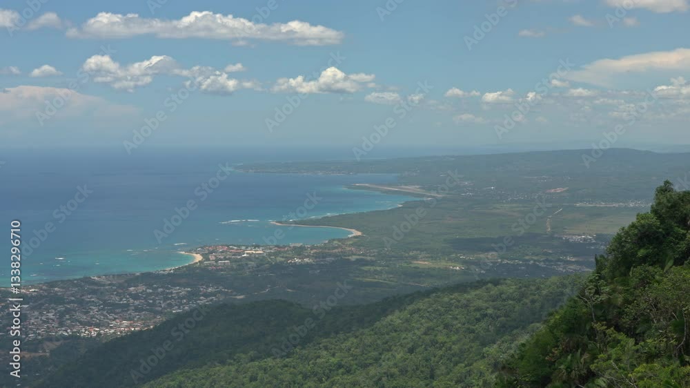 Overlooking the beautiful Puerto Plata cityscape from the Loma Isabel De Torres Overlooking the beautiful Puerto Plata cityscape from the Loma Isabel De Torres