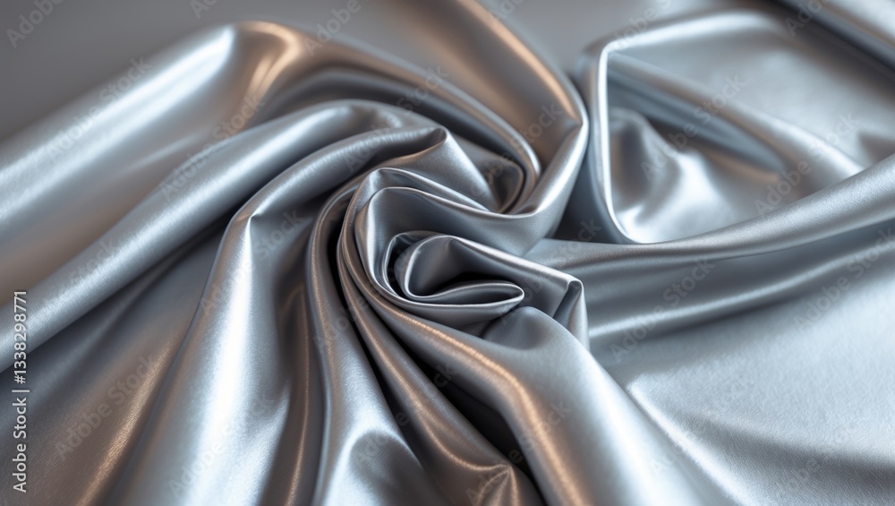 Fototapeta premium Platinum gray paper background featuring a smooth, metallic finish with a grainy texture. Soft reflective tones and a pearlescent sheen produce a luxurious, sophisticated, and contemporary design.