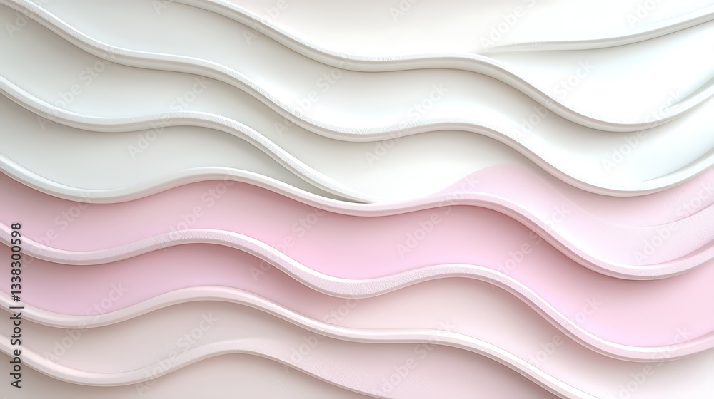 Obraz premium Abstract waves background texture art modern design minimalist style soft colors