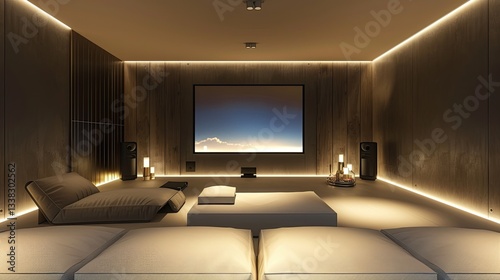 Modern TV Lounge interior 