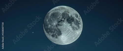 Stunning full and half moon phases