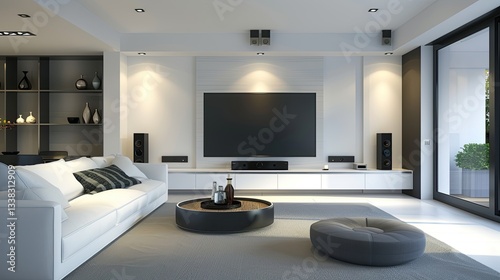 Modern TV Lounge interior 