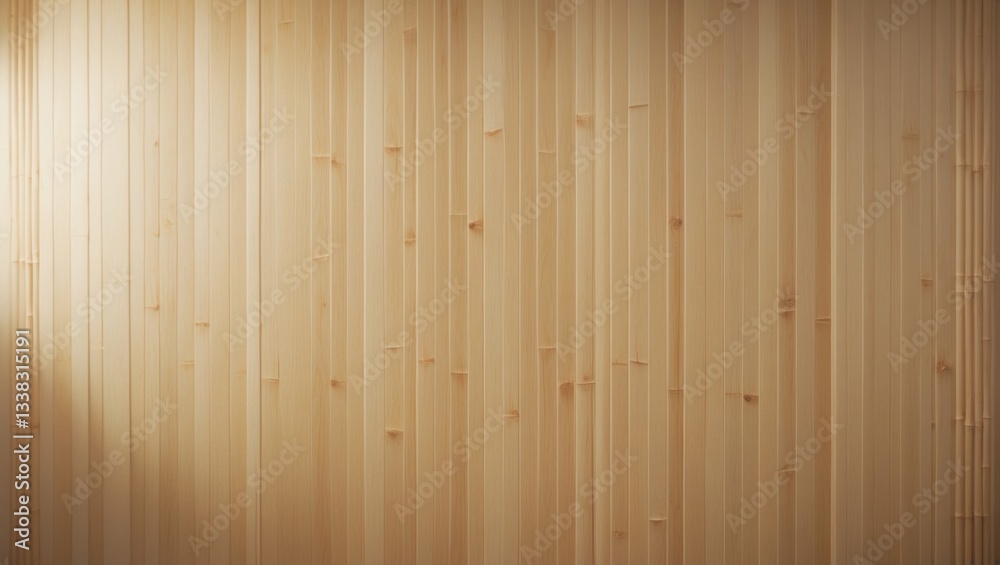 Fototapeta premium Bamboo flat veneer wood backdrop