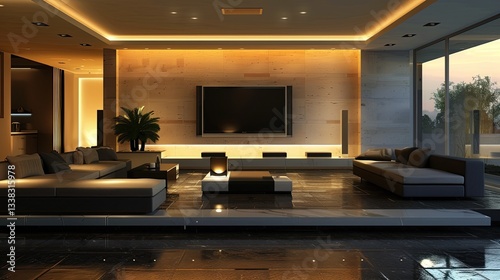 Modern TV lounge interior design