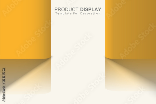 Presentation template product display red background for decoration