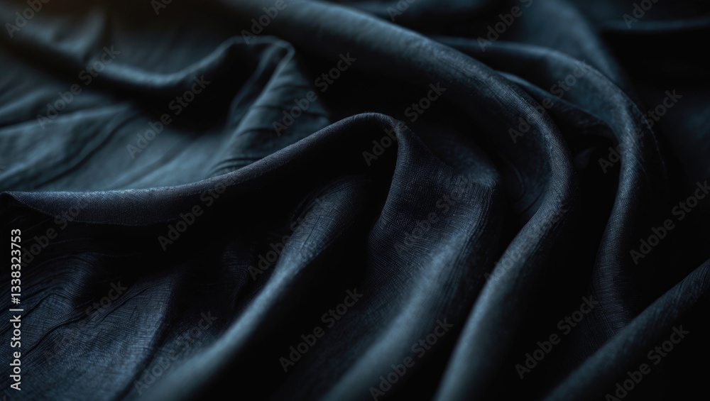 Fototapeta premium black fabric background texture cloth pattern