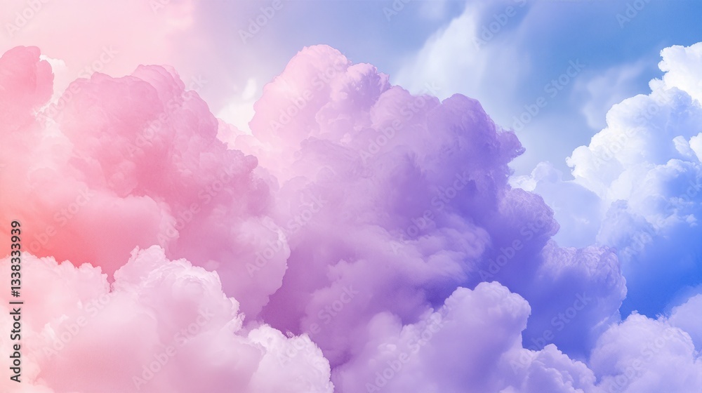 Dreamy Pastel Clouds: A stunning abstract background of fluffy clouds painted in a gradient of soft pastel hues evokes a sense of tranquility and wonder. Dreamy Pastel Clouds: A stunning abstract background of fluffy clouds painted in a gradient of soft pastel hues evokes a sense of tranquility and wonder.
