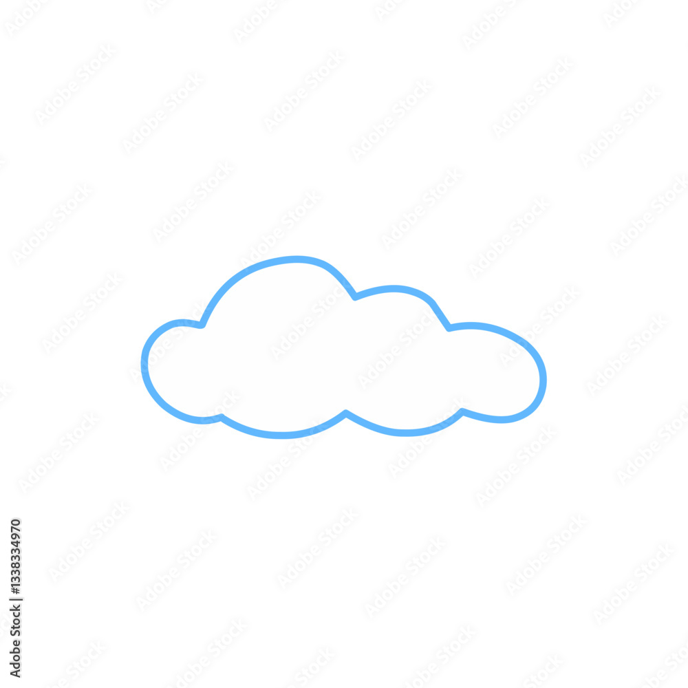 cloud vector element cloud vector element