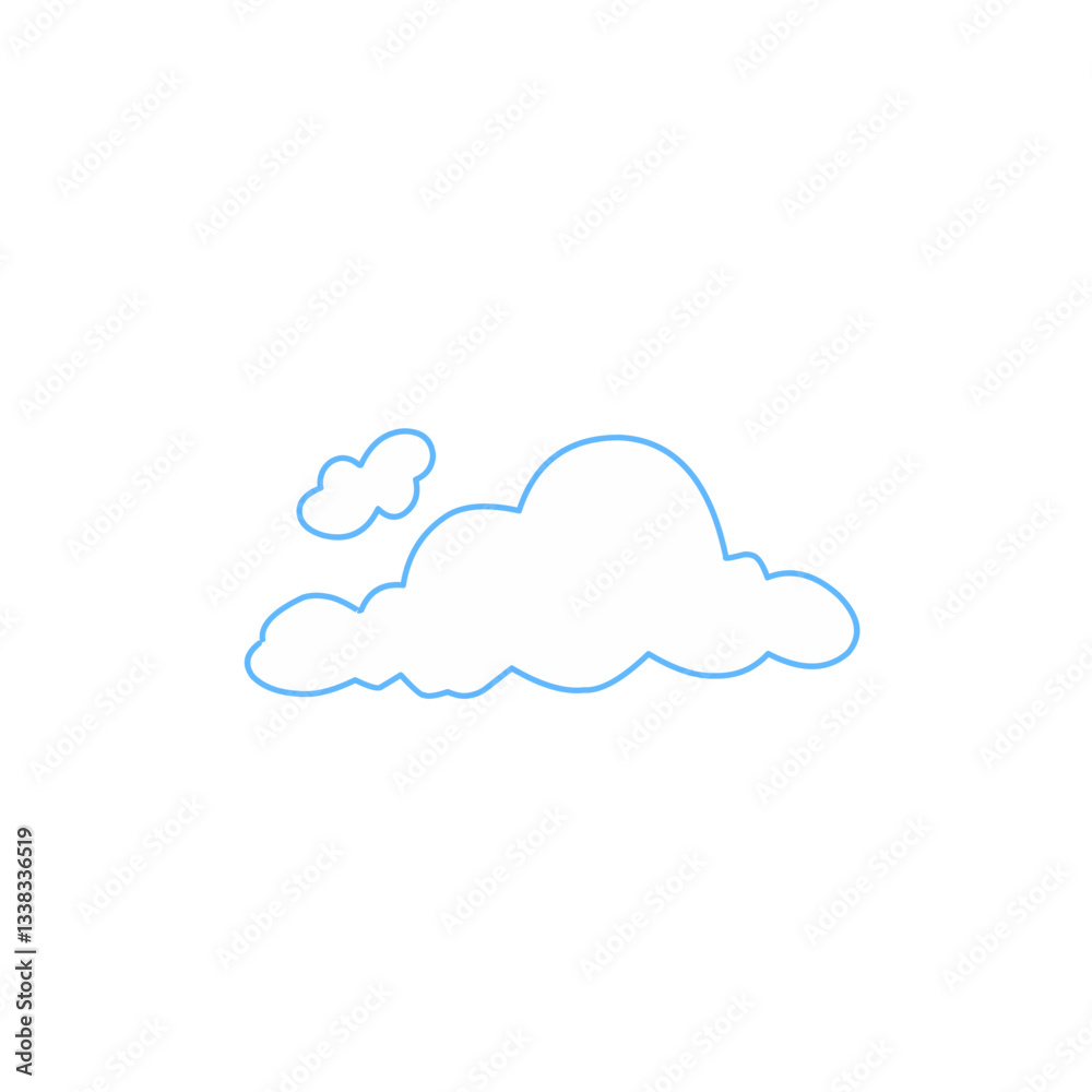 cloud vector element cloud vector element