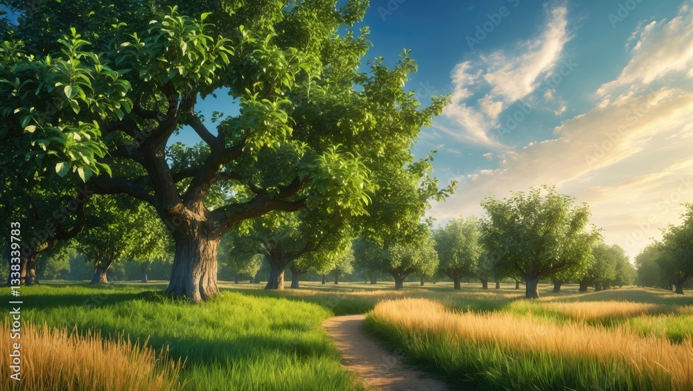 beautiful typical apple tree in meadow for apple wine drink beautiful typical apple tree in meadow for apple wine drink