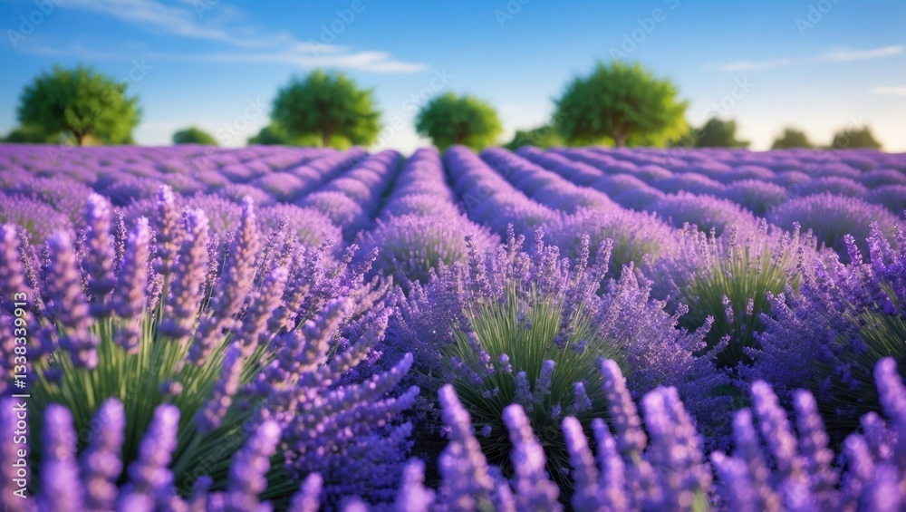 Obraz premium Breathtaking Lavender Fields in Full Bloom