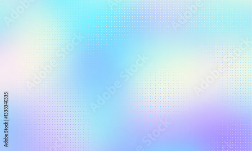 Vector halftone gradient effect. Light pastel colours abstract background. Retro 80's style colors and textures