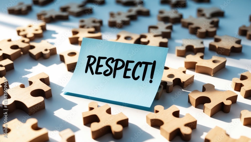 Obraz premium Encouraging respect in the workplace through business ethics, inspirational content, professional perspective, and positive impact.
