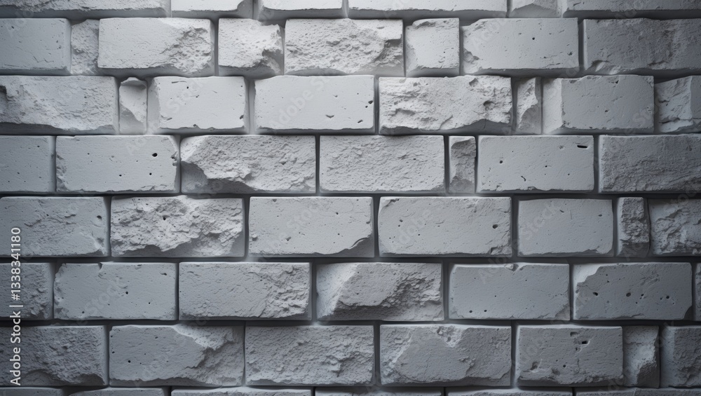 Fototapeta premium Black and white brick wall texture backdrop or wallpaper abstract paint for flooring and study.