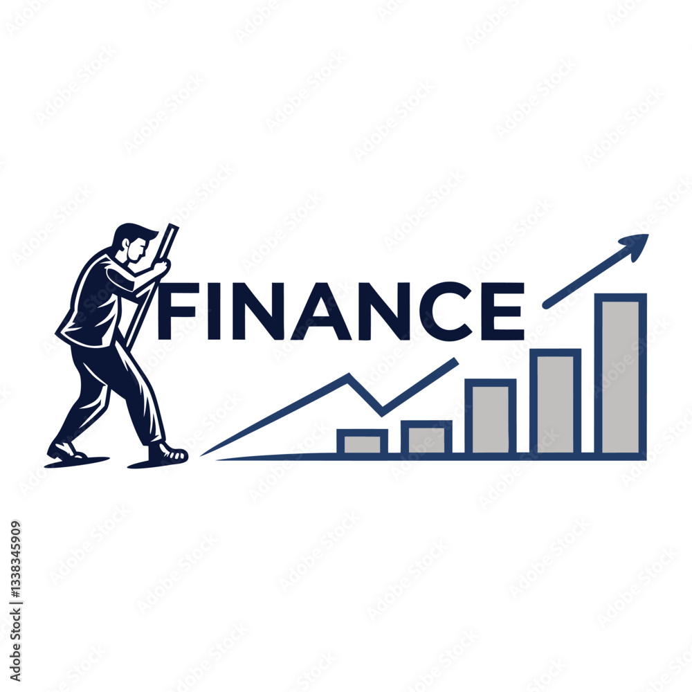 business man with graph