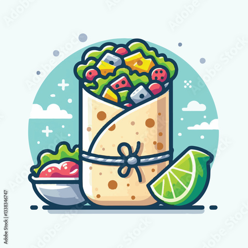 food, meal, restaurant, burrito, meat, delicious, fast, menu, dinner, lunch, snack, background, mexican, beef, dish, isolated, salad, vegetable, chicken, grilled, plate, bread, wrap, collection, taco,