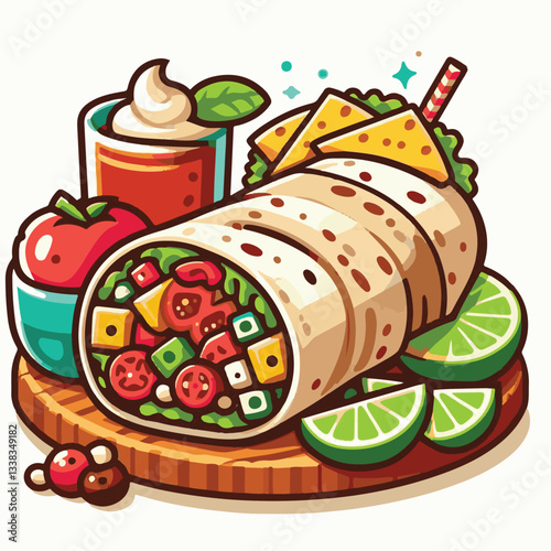 food, meal, restaurant, burrito, meat, delicious, fast, menu, dinner, lunch, snack, background, mexican, beef, dish, isolated, salad, vegetable, chicken, grilled, plate, bread, wrap, collection, taco,