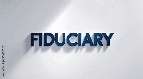 Text representing the concept of fiduciary responsibility on a neutral background