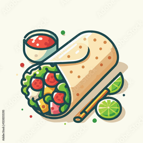 food, meal, restaurant, burrito, meat, delicious, fast, menu, dinner, lunch, snack, background, mexican, beef, dish, isolated, salad, vegetable, chicken, grilled, plate, bread, wrap, collection, taco,