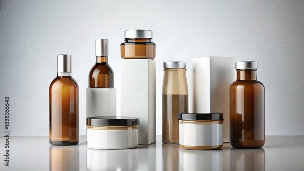 Modern Label Design Mockup: Clean Branding Templates for Product Packaging Modern Label Design Mockup: Clean Branding Templates for Product Packaging