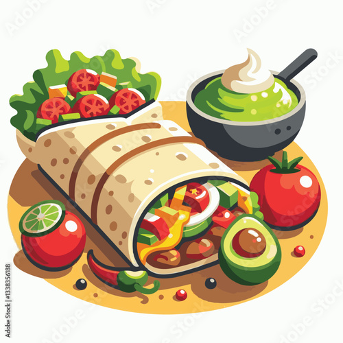 food, meal, restaurant, burrito, meat, delicious, fast, menu, dinner, lunch, snack, background, mexican, beef, dish, isolated, salad, vegetable, chicken, grilled, plate, bread, wrap, collection, taco,