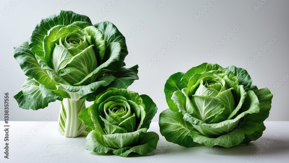 Obraz premium creation of mustard greens forming shapes like roses