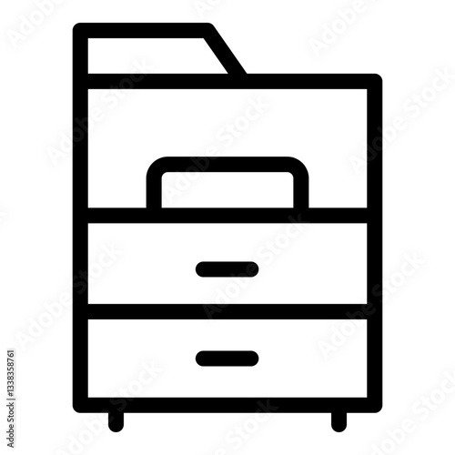 Copy machine icon. Vector line icon