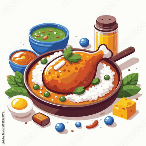 food, dinner, indian, chicken, traditional, dish, cuisine, delicious, meal, butter chicken, spicy, curry, restaurant, lunch, meat, rice, asian, tikka, masala, bowl, plate, recipe, background, vegetabl