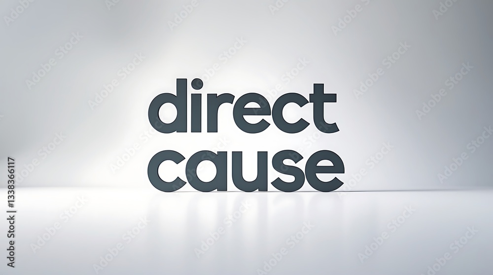 Practicing typography with the concept of direct cause in a minimalistic setting Practicing typography with the concept of direct cause in a minimalistic setting