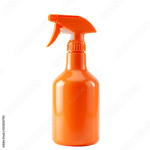Orange Spray Bottle on Transparent  background