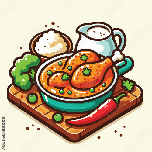 food, dinner, indian, chicken, traditional, dish, cuisine, delicious, meal, butter chicken, spicy, curry, restaurant, lunch, meat, rice, asian, tikka, masala, bowl, plate, recipe, background, vegetabl