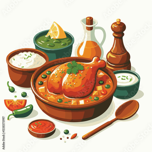 food, dinner, indian, chicken, traditional, dish, cuisine, delicious, meal, butter chicken, spicy, curry, restaurant, lunch, meat, rice, asian, tikka, masala, bowl, plate, recipe, background, vegetabl