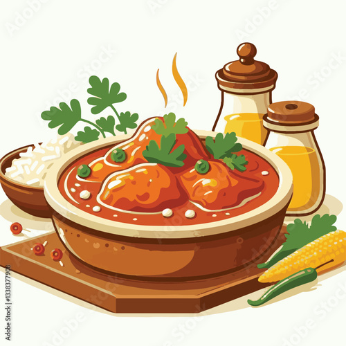 food, dinner, indian, chicken, traditional, dish, cuisine, delicious, meal, butter chicken, spicy, curry, restaurant, lunch, meat, rice, asian, tikka, masala, bowl, plate, recipe, background, vegetabl