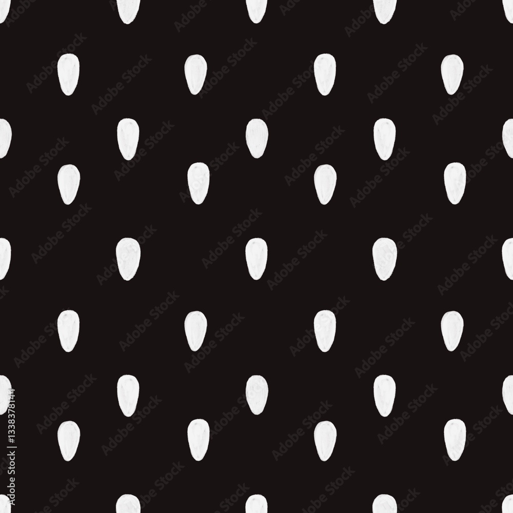 black and white fruit seeds seamless pattern, drops background black and white fruit seeds seamless pattern, drops background