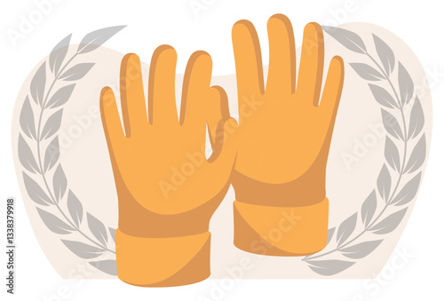 Gloves Concept Illustration Stylish and Beautiful
