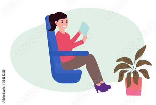Layover Concept Illustration Stylish and Beautiful