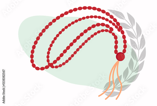 Tasbih Concept Illustration Stylish and Beautiful