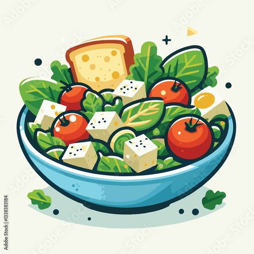 healthy, lunch, food, cheese, meal, lettuce, fresh, salad, green, gourmet, bread, parmesan, delicious, sauce, vegetable, dinner, caesar, bowl, chicken, appetizer, cuisine, dish, crouton, grilled, plat