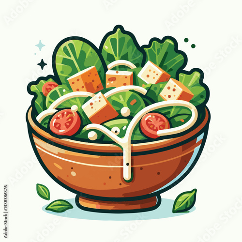 healthy, lunch, food, cheese, meal, lettuce, fresh, salad, green, gourmet, bread, parmesan, delicious, sauce, vegetable, dinner, caesar, bowl, chicken, appetizer, cuisine, dish, crouton, grilled, plat
