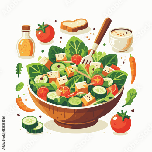 healthy, lunch, food, cheese, meal, lettuce, fresh, salad, green, gourmet, bread, parmesan, delicious, sauce, vegetable, dinner, caesar, bowl, chicken, appetizer, cuisine, dish, crouton, grilled, plat